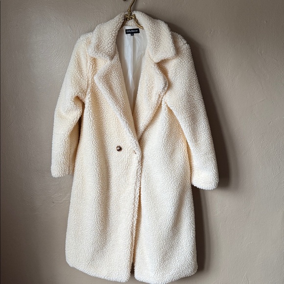 Eilly Bazar Cream Teddy Coat - Picture 1 of 8
